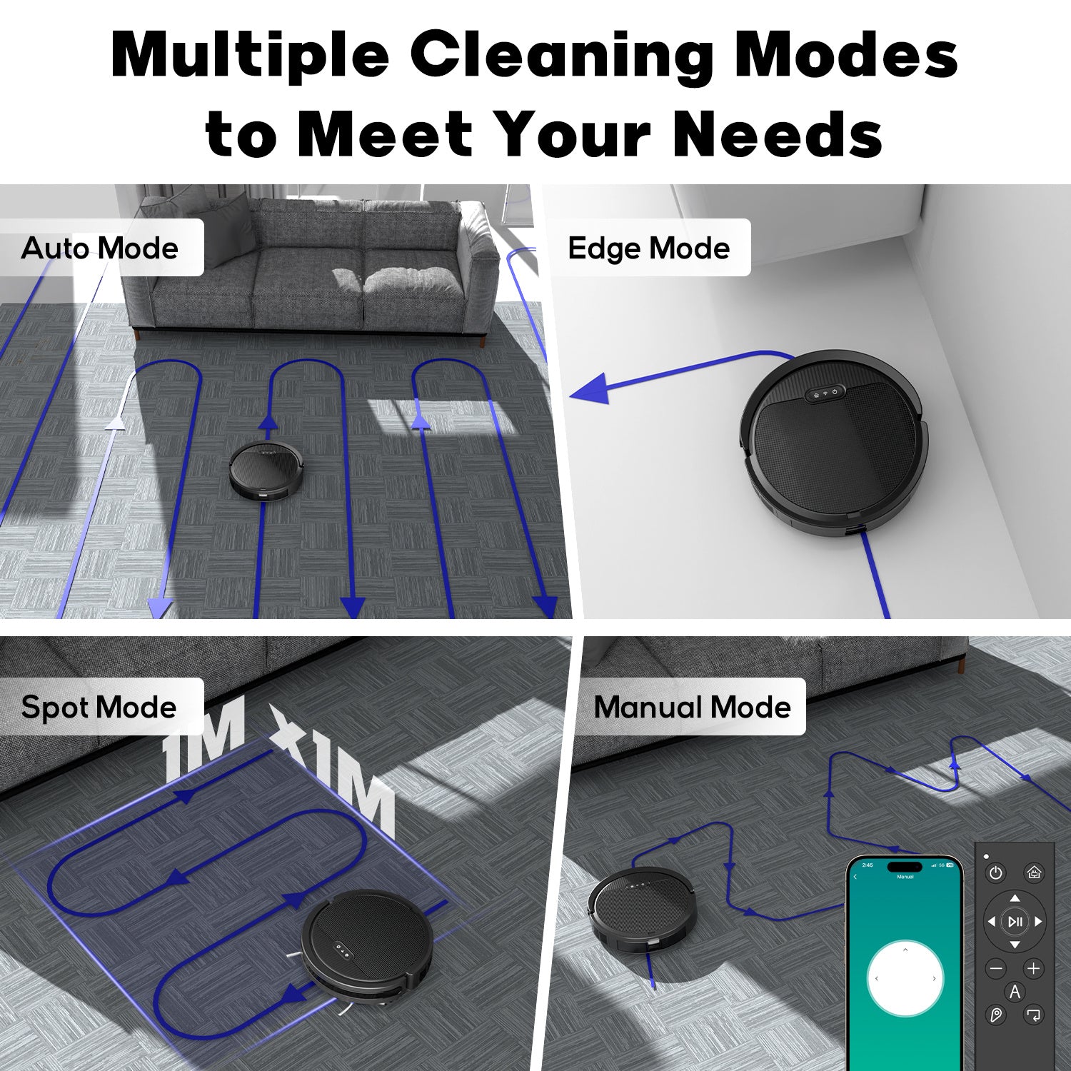 Robot Vacuum And Mop, 3 In 1 Combo Cleaner