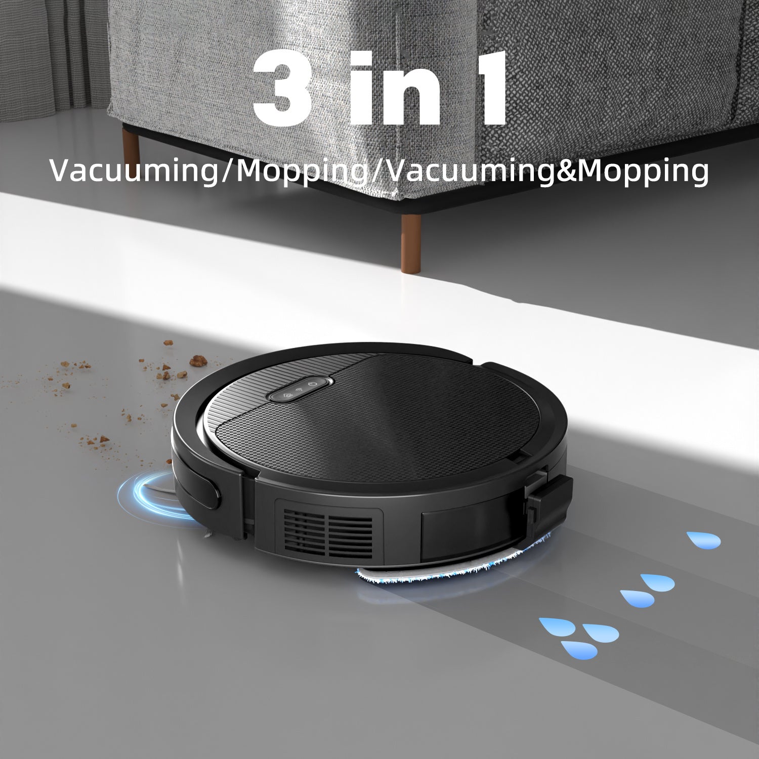 Robot Vacuum And Mop, 3 In 1 Combo Cleaner