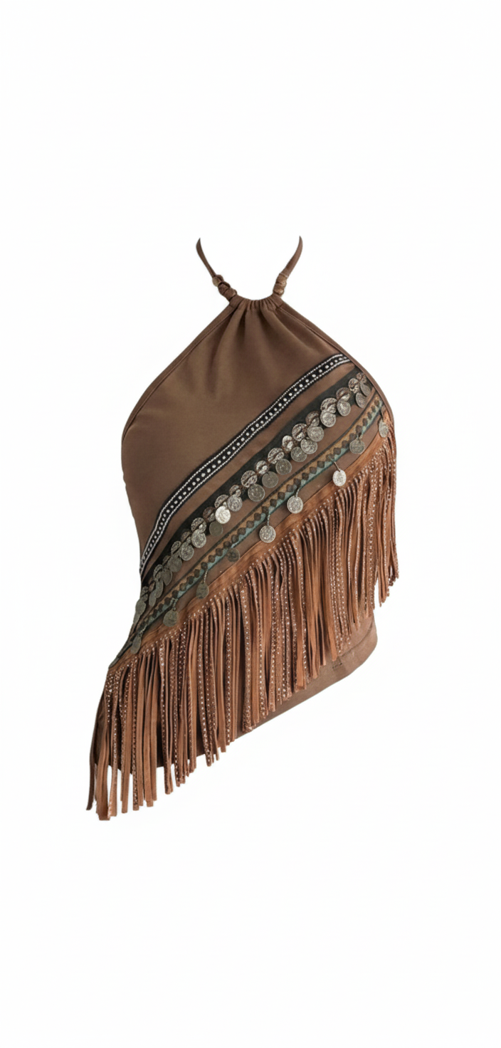 CHRONSTYLE Retro/western Women Sleeveless vest